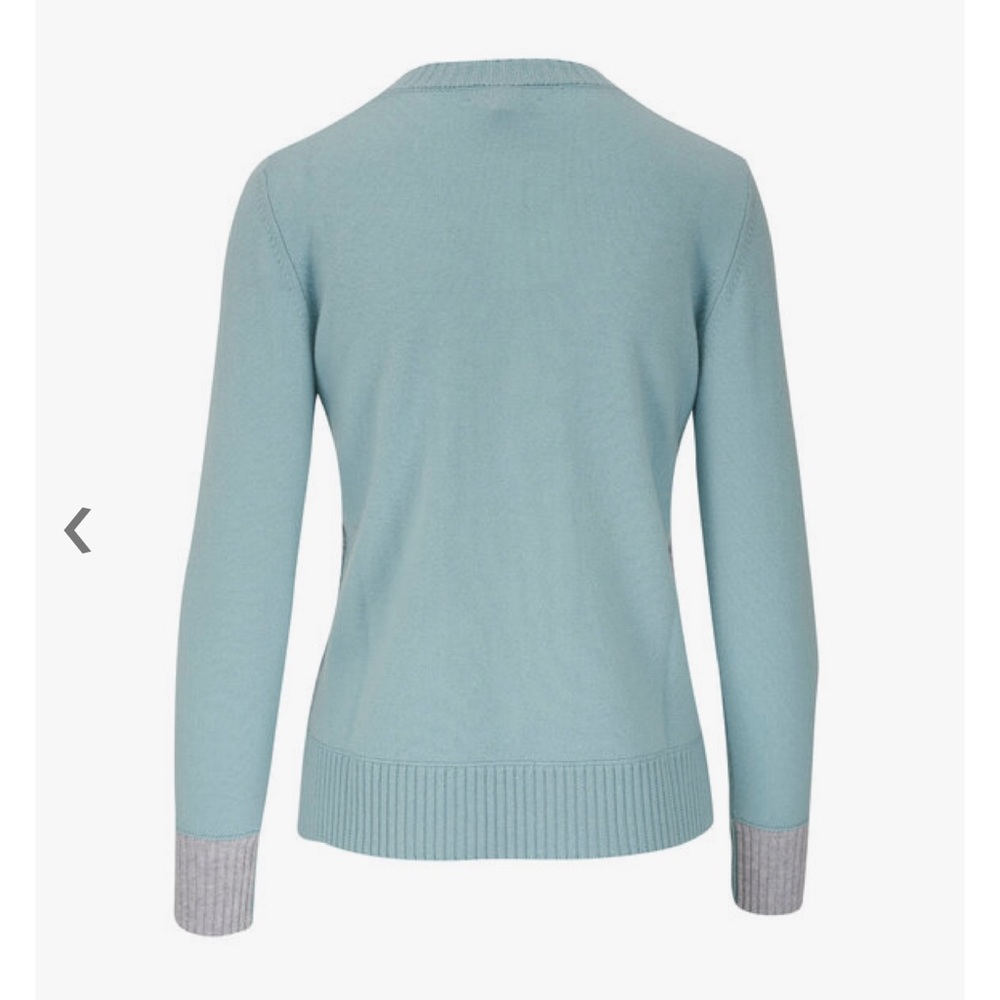 KINROSS
Seafoam Contrast Trim Crewneck Sweater size XS